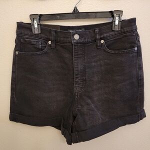 Banana Republic Black Denim Girlfriend Short